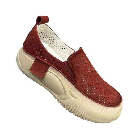 Fashion Women s Platform Sneakers Nonslip Round Toe Slip on Soft Sports Shoes 36
Fashion Women s Platform Sneakers Nonslip Round Toe Slip on Soft Sports Shoes 36