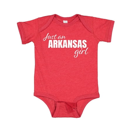 Inktastic Just an Arkansas Girl Born and Raised Gift Baby Girl Bodysuit