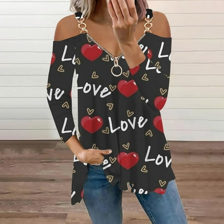 AXXD Womens Tops Expressing Love Dressy V-Neck Long Sleeve Couples Happy New Year Scrub Tops Women Blouses For Men
AXXD Womens Tops Expressing Love Dressy V-Neck Long Sleeve Couples Happy New Year Scrub Tops Women Blouses For Men