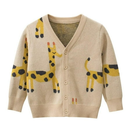 Baby Clothes for Girls Autumn Winter Kids Cardigan Sweater Cartoon Leopard Print Sweater V-Neck Long Sleeve Button down Knitted Cardigan Jacket 1-8Y
Baby Clothes for Girls Autumn Winter Kids Cardigan Sweater Cartoon Leopard Print Sweater V-Neck Long Sleeve Button down Knitted Cardigan Jacket 1-8Y
