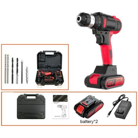 Electric Screw Driver Drill Cordless Drill Woodworking Tool Rechargeable Woodworking Drills Brushless Electric Drill Two Batteries
Electric Screw Driver Drill Cordless Drill Woodworking Tool Rechargeable Woodworking Drills Brushless Electric Drill Two Batteries