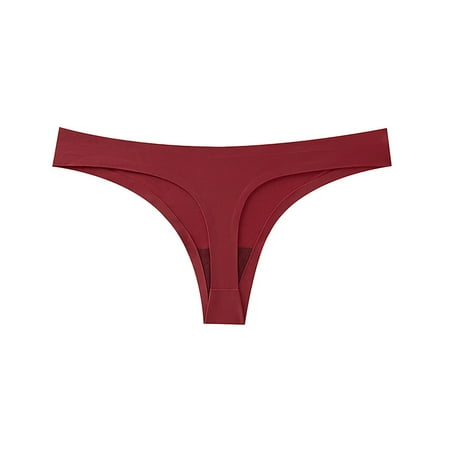 Womens Underwear Women s High Waisted Cotton Underwear Briefs Womens Soft Full Coverage Panties Underpants(XXL Red)