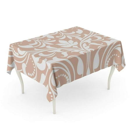 SIDONKU Beige Damask in The of Baroque Brown Pattern Vintage Tablecloth Table Desk Cover Home Party Decor 60x104 inch
SIDONKU Beige Damask in The of Baroque Brown Pattern Vintage Tablecloth Table Desk Cover Home Party Decor 60x104 inch