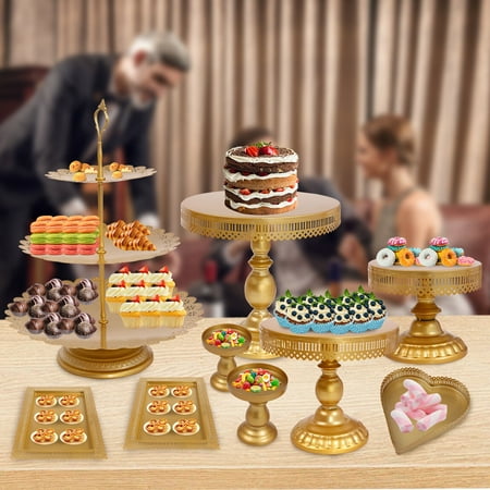 Miumaeov 9 Pack Gold Cake Stands Set Metal Cupcake Stand Dessert Display Plate Serving Platter Cupcake Tower for Wedding Birthday Party Baby Shower Celebration Decoration
Miumaeov 9 Pack Gold Cake Stands Set Metal Cupcake Stand Dessert Display Plate Serving Platter Cupcake Tower for Wedding Birthday Party Baby Shower Celebration Decoration