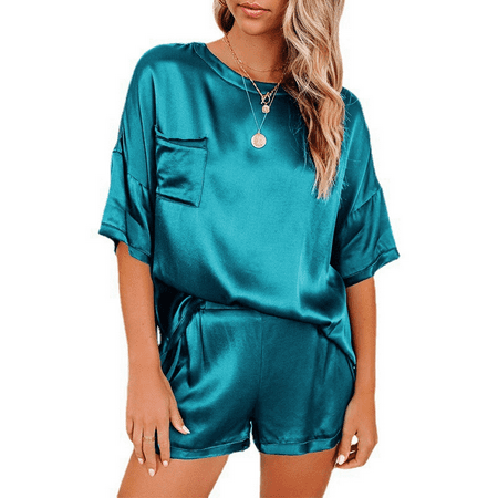 2021 European And American Spring New Pure Color Silk-Like Pajamas Home Wear Short Sleeve Shorts Irregular Two-Piece Suit
2021 European And American Spring New Pure Color Silk-Like Pajamas Home Wear Short Sleeve Shorts Irregular Two-Piece Suit