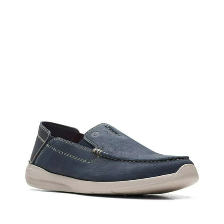 CLARKS Male Adult Men 9.5 26164687 Navy Nubuck