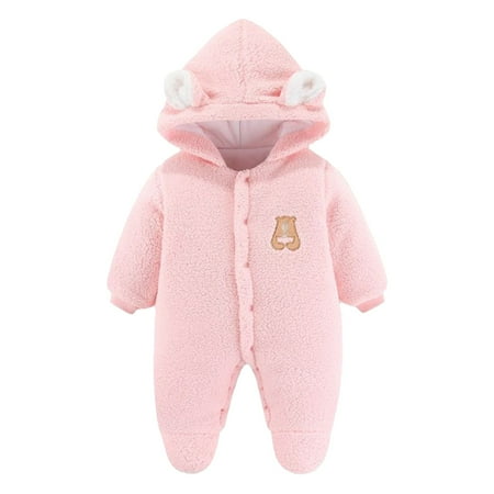 DNDKILG Infant Baby Cartoon Hooded Long Sleeve Romper for Girl Boy Winter Warm Clothes Embroidery Jumpsuit Pink 3M-12M
DNDKILG Infant Baby Cartoon Hooded Long Sleeve Romper for Girl Boy Winter Warm Clothes Embroidery Jumpsuit Pink 3M-12M