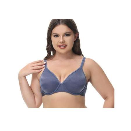 OPK Women s Plus Size Ultrathin Push Up Bra DEFGH Cup