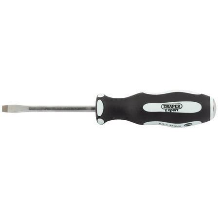 Draper 35176 Expert Pound Thru Plain Slot 5.5 x 75mm Soft Grip Screwdrivers