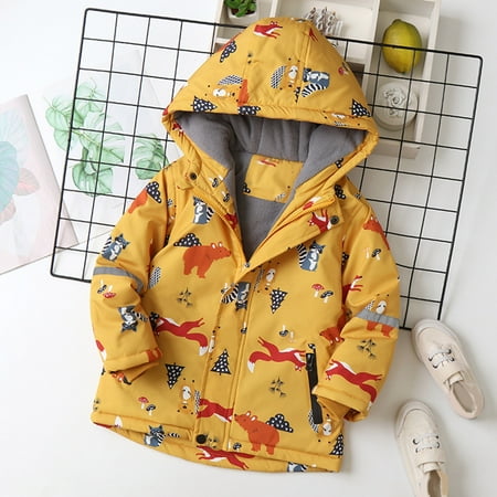 ZHUASHUM Toddler Jacket Boys Girls Winter Thicken Cartoon Prints Hooded Windproof Thick Warm Outwear Coat For Kid
ZHUASHUM Toddler Jacket Boys Girls Winter Thicken Cartoon Prints Hooded Windproof Thick Warm Outwear Coat For Kid