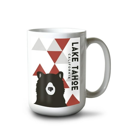 15 fl oz Ceramic Mug Lake Tahoe California Bear and Triangles Red Vertical Dishwasher & Microwave Safe
15 fl oz Ceramic Mug Lake Tahoe California Bear and Triangles Red Vertical Dishwasher & Microwave Safe