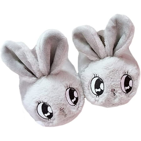 HKJF Winter bunny cartoon animal plush slippers men s and women s indoor warm cotton slippers M Grey
HKJF Winter bunny cartoon animal plush slippers men s and women s indoor warm cotton slippers M Grey