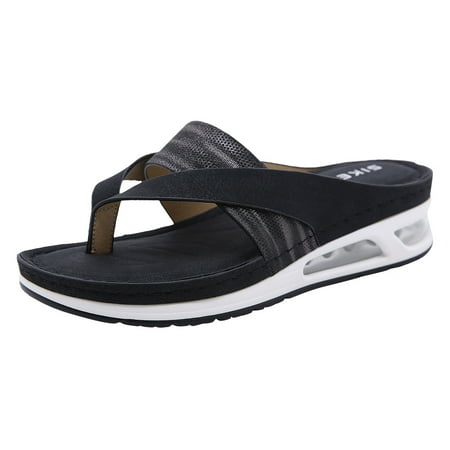 Womens Sandals Wedge Air Cushioned Thong Sandals Slippers Open Toe Sandals Summer Casual Women Roman Sandals Hollow Out Flip Clip Women Sandals Women S Sandals Pu Black 42
Womens Sandals Wedge Air Cushioned Thong Sandals Slippers Open Toe Sandals Summer Casual Women Roman Sandals Hollow Out Flip Clip Women Sandals Women S Sandals Pu Black 42