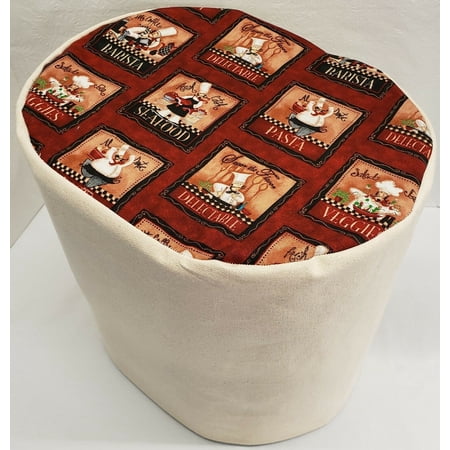 Canvas Fat Bistro Chefs Cover Compatible with Keurig Coffee Brewing Systems (Natural, All Elite Models, All Select Models, All Classic Models, K40/B40, K45/B45, K50/B50, K55, K60/B60, K65, K140/K145)