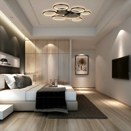 Bornmio LED Ceiling Light Vander Life 72W LED Ceiling Lamp 6400LM White 6 Rings Lighting Fixture for Living Room Bedroom Dining Room Dimmable Remote Control 3 Color
Bornmio LED Ceiling Light Vander Life 72W LED Ceiling Lamp 6400LM White 6 Rings Lighting Fixture for Living Room Bedroom Dining Room Dimmable Remote Control 3 Color