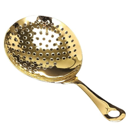 DISHAN Professional Julep Strainer Spoon Comfortable Grid 304 Stainless Steel Cocktail Strainer Spoon with Ergonomic Handle
DISHAN Professional Julep Strainer Spoon Comfortable Grid 304 Stainless Steel Cocktail Strainer Spoon with Ergonomic Handle