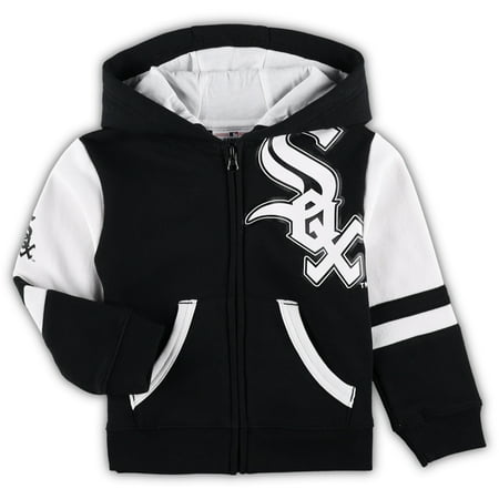 Infant Black Chicago White Sox Fleece Full-Zip Hoodie