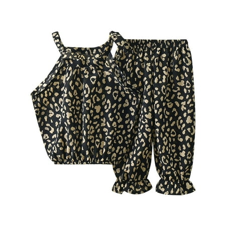 Toddler Kids Baby Girl Black Leopard Printed Pullover Sleeveles Casual Beach Sports Running Dancewear Tops Pants Set Clothes Outfits Sets Baby Fashion Dailywear Child Clothing 
Toddler Kids Baby Girl Black Leopard Printed Pullover Sleeveles Casual Beach Sports Running Dancewear Tops Pants Set Clothes Outfits Sets Baby Fashion Dailywear Child Clothing
