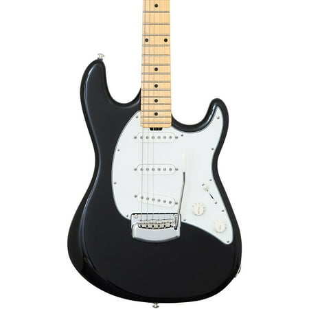 Music Man Guitar Amps - Ernie Ball Music Man Cutlass Trem Maple Fingerboard Electric Guitar Black