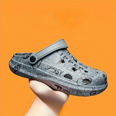 Men s Alphabet Print Clogs Slip-on Closed Toe Sandals Soft Sole Walking Shoes Outdoor Garden Shoe Beach Sandals Quick Drying Sandals
Men s Alphabet Print Clogs Slip-on Closed Toe Sandals Soft Sole Walking Shoes Outdoor Garden Shoe Beach Sandals Quick Drying Sandals