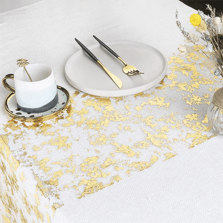2X Table Runner Sparkling Polyester Tulle Ribbon Roll with Gold Foil Birthday Party Wedding Christmas Decor 28cmx10M
2X Table Runner Sparkling Polyester Tulle Ribbon Roll with Gold Foil Birthday Party Wedding Christmas Decor 28cmx10M