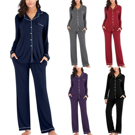 Women s V-neck Long Sleeve Trousers Pajamas Suit Dark Blue Plus Size Women Clothes Suits
Women s V-neck Long Sleeve Trousers Pajamas Suit Dark Blue Plus Size Women Clothes Suits