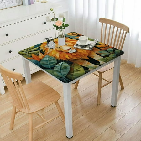 Lions Tropical Leaves Square Tablecloth 36x36 Inch Washable Table Cloth Waterproof Stain Oil-Proof Anti-Wrinkle Table Cover for Kitchen Party Buffet Tabletop Decor
Lions Tropical Leaves Square Tablecloth 36x36 Inch Washable Table Cloth Waterproof Stain Oil-Proof Anti-Wrinkle Table Cover for Kitchen Party Buffet Tabletop Decor