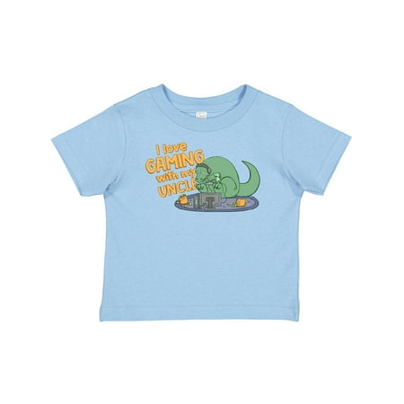 Inktastic I Love Gaming with My Uncle Dinos Gift Baby Boy or Baby Girl T-Shirt