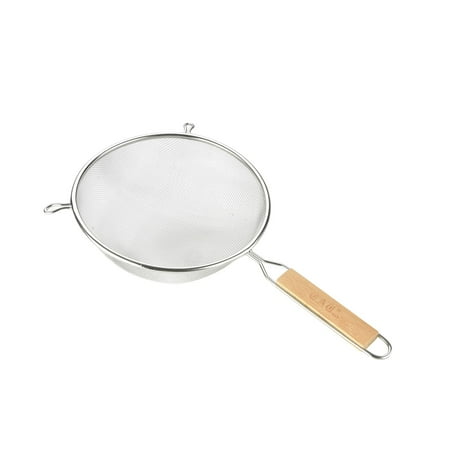 Strainer Mesh Stainless Steel Single W/ Wood Handle 6-1/4 Dia Stainless Steel Silver 2 packs
Strainer Mesh Stainless Steel Single W/ Wood Handle 6-1/4 Dia Stainless Steel Silver 2 packs