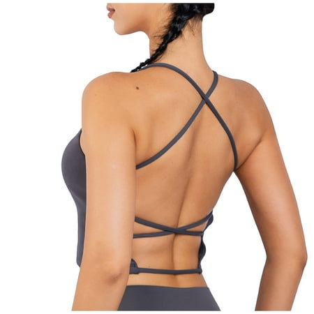 QWANG Women s Sports Bra Padded Cross Back Backless Sports Bra Crop Top For Yoga Fitness
QWANG Women s Sports Bra Padded Cross Back Backless Sports Bra Crop Top For Yoga Fitness