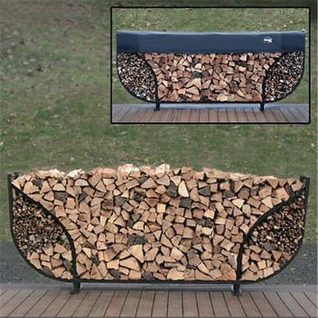 8 ft. Double Leaf Firewood Storage Crib with Kindling without Cover