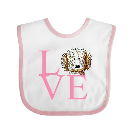 Inktastic KiniArt Doodle Love Gift Baby Boy or Baby Girl Bib