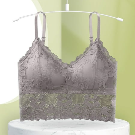 LEEy-world Bras for Women Women Sexy Wireless Bra Top Vest Breathable Chest Pad Wearing Sports Underwear Grey
LEEy-world Bras for Women Women Sexy Wireless Bra Top Vest Breathable Chest Pad Wearing Sports Underwear Grey