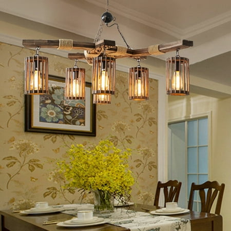 Farmhouse Chandelier Ceiling Fixture Wood Pendant Lamp Island Light Home Kitchen
Farmhouse Chandelier Ceiling Fixture Wood Pendant Lamp Island Light Home Kitchen