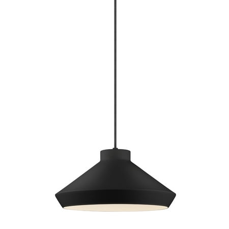 Sonneman 2752.25E One Light Pendant Koma Satin Black