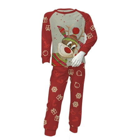 Amuver Family Christmas Pajamas Matching Set Cartoon Elk Print Long-Sleeve Tops with Pants Sleepwear for Adults Kids
Amuver Family Christmas Pajamas Matching Set Cartoon Elk Print Long-Sleeve Tops with Pants Sleepwear for Adults Kids