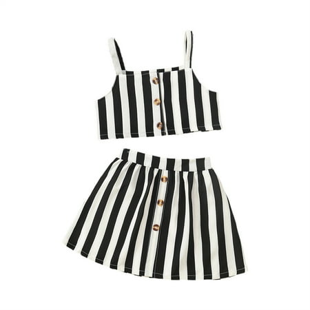 NKOOGH Spring Outfits for Baby Girl Toddler Girl Clothes 5T Kids Toddler Baby Girls Summer Set Sleeveless Tops Striped Skirt Outfits Set
NKOOGH Spring Outfits for Baby Girl Toddler Girl Clothes 5T Kids Toddler Baby Girls Summer Set Sleeveless Tops Striped Skirt Outfits Set