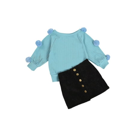 AvoDovA 2Pcs Toddler Baby Girls Skirt Sets Knitting Sweater Tops + Mini Skirt Autumn Winter Clothes Outfits 
AvoDovA 2Pcs Toddler Baby Girls Skirt Sets Knitting Sweater Tops + Mini Skirt Autumn Winter Clothes Outfits