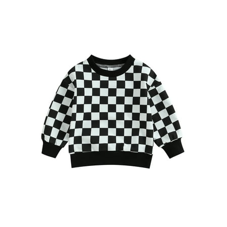 GXFC Toddler Baby Boys Girls Fall Sweatshirt Kids Long Sleeve Checkerboard Print Pullovers Tops Children Casual Autumn Clothes 6M-5T
GXFC Toddler Baby Boys Girls Fall Sweatshirt Kids Long Sleeve Checkerboard Print Pullovers Tops Children Casual Autumn Clothes 6M-5T