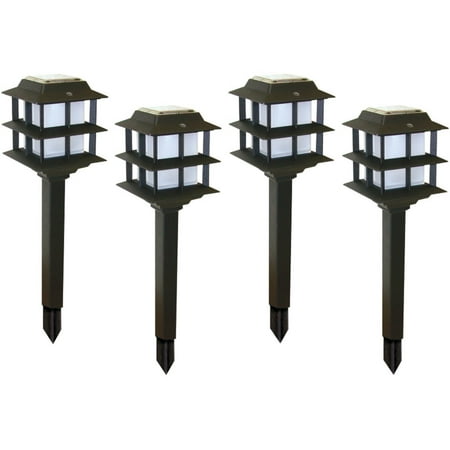 Brinkmann 822-2508-4 LED Landscape Path Light Modern Tier 4-Pack
