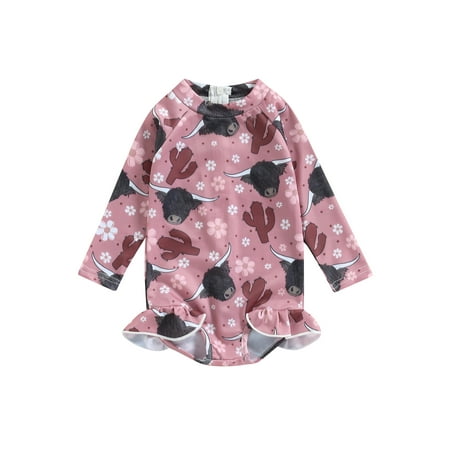 allshope Toddler Girls Summer Romper Bathing Suit Long Sleeve O Neck Cattle Head Floral Print Swimwear
allshope Toddler Girls Summer Romper Bathing Suit Long Sleeve O Neck Cattle Head Floral Print Swimwear