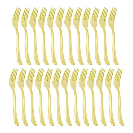 Megawheels Gold Cutlery Set of 25pcss | Reusable Cutlery Sets with 25 Forks Knives and Spoons | Meal Tools Suit for Wedding Catering Event Birthday Party and More
Megawheels Gold Cutlery Set of 25pcss | Reusable Cutlery Sets with 25 Forks Knives and Spoons | Meal Tools Suit for Wedding Catering Event Birthday Party and More