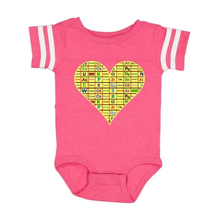 Inktastic Heart Chemical Elements Gift Baby Boy or Baby Girl Bodysuit