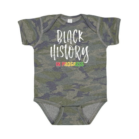 Inktastic Black History in Progress Gift Baby Boy or Baby Girl Bodysuit