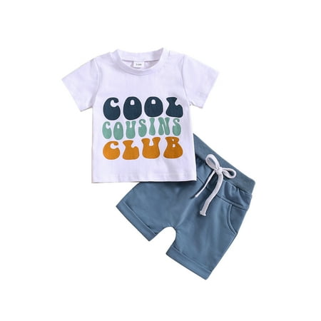 Infant Boys Short Sleeve Letter Prints Tops Shirt And Pants Child Kids Outfit Set 2 Piece Sizes 3-6 Months
Infant Boys Short Sleeve Letter Prints Tops Shirt And Pants Child Kids Outfit Set 2 Piece Sizes 3-6 Months