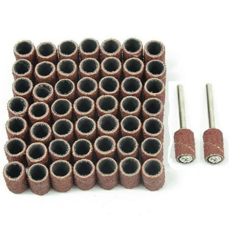 Sandpaper circle Mandrel 102pcs 80 Grit Sanding Set Tool Grinding Drum