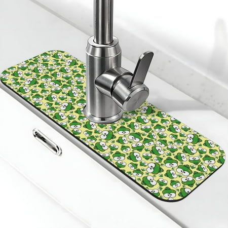 Xecao Cartoon Frogs for Kitchen Sink Splash Guard Faucet Mat Faucet Guard & Draining mat (15 X 5.5 )
Xecao Cartoon Frogs for Kitchen Sink Splash Guard Faucet Mat Faucet Guard & Draining mat (15 X 5.5 )
