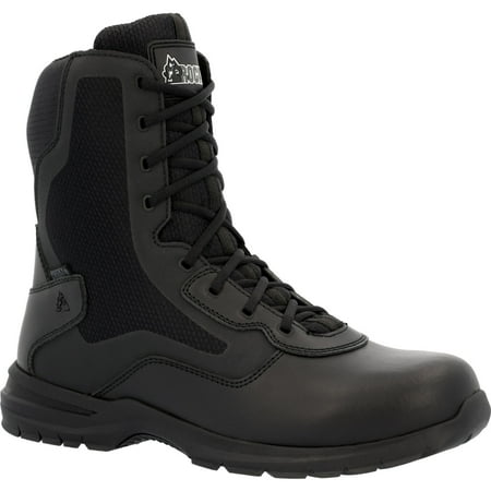 Rocky Cadet 8 Black Side Zip Public Service Boot Size 13(M)