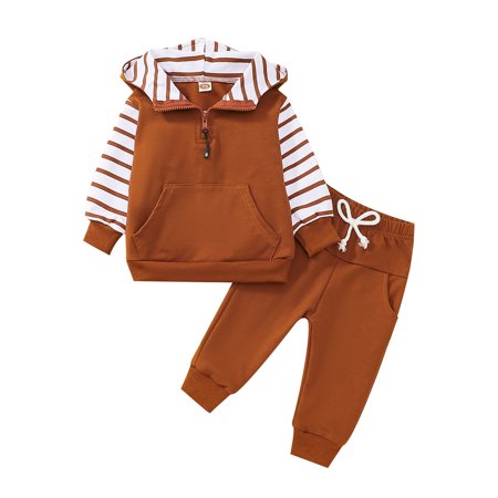 Musuos Baby Boy Long Sleeve Striped Pullover Hoodies Sweatshirt Casual Drawstring Pants
Musuos Baby Boy Long Sleeve Striped Pullover Hoodies Sweatshirt Casual Drawstring Pants