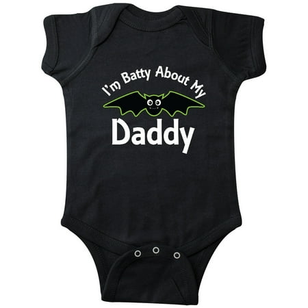 Inktastic Batty About My Daddy Cute Childs Gift Baby Boy or Baby Girl Bodysuit